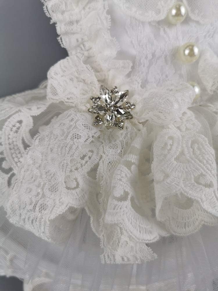 Fashion Summer Style Dog Dress Dogs Princess Dresses Pet Yarn Skirt Clothing Supplies XS-XXL (Size : X-Small) (Large)