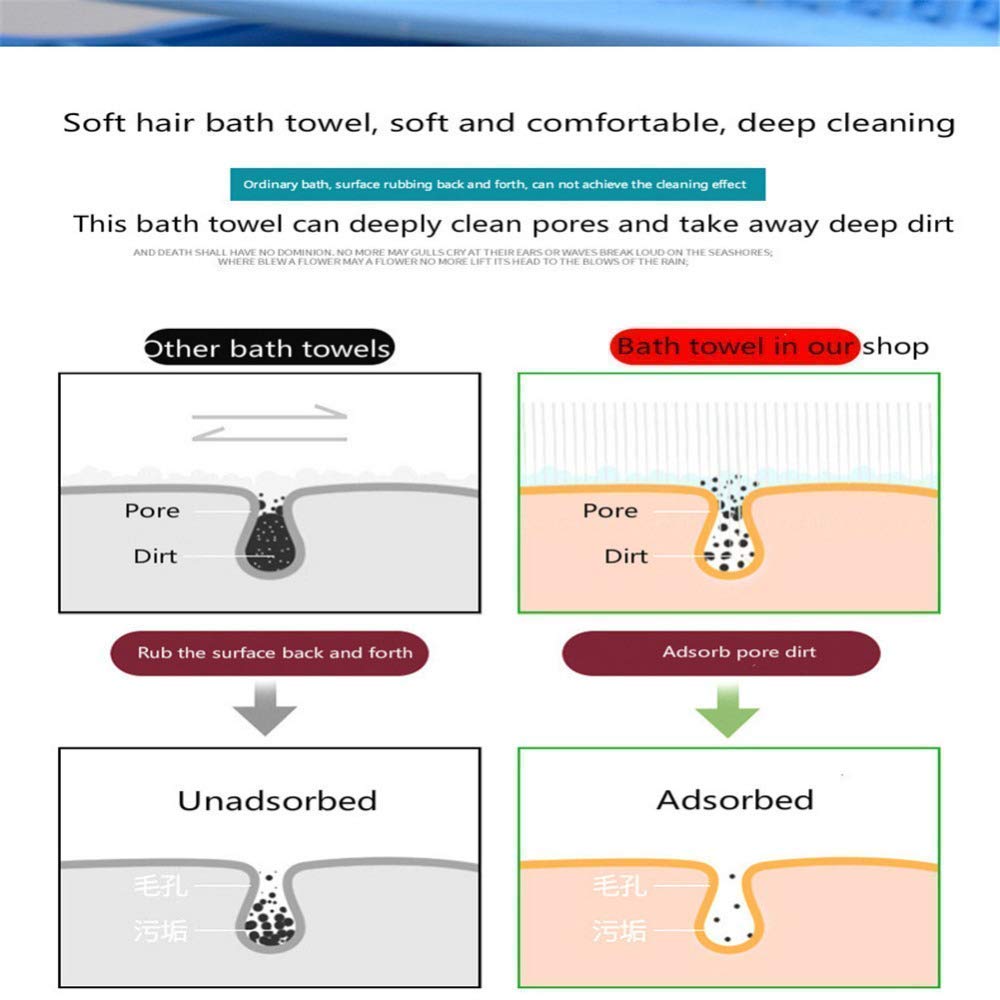 VAVSU Silicone Back Scrubber Bath Brush Washer For Dead Skin Removal Mens Womens Double Side Brush Belt For Shower Exfoliating Belt, Easy to Clean, Lathers Well (Multicolor) (Body Scrubber) 4
