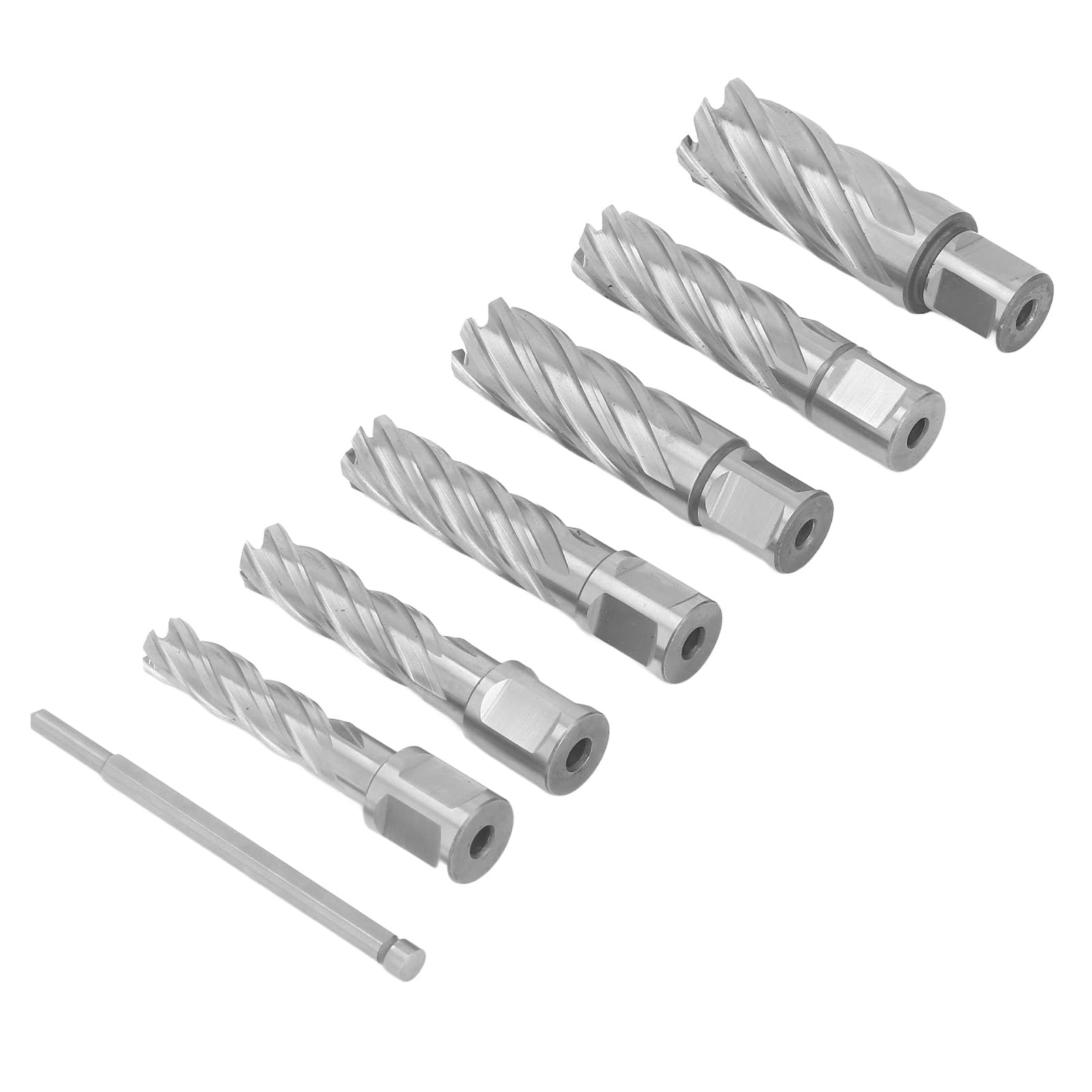 Juego De Cortadores Anulares De 7 Piezas, Brocas De Núcleo De Acero De Carburo para Procesamiento De Metales