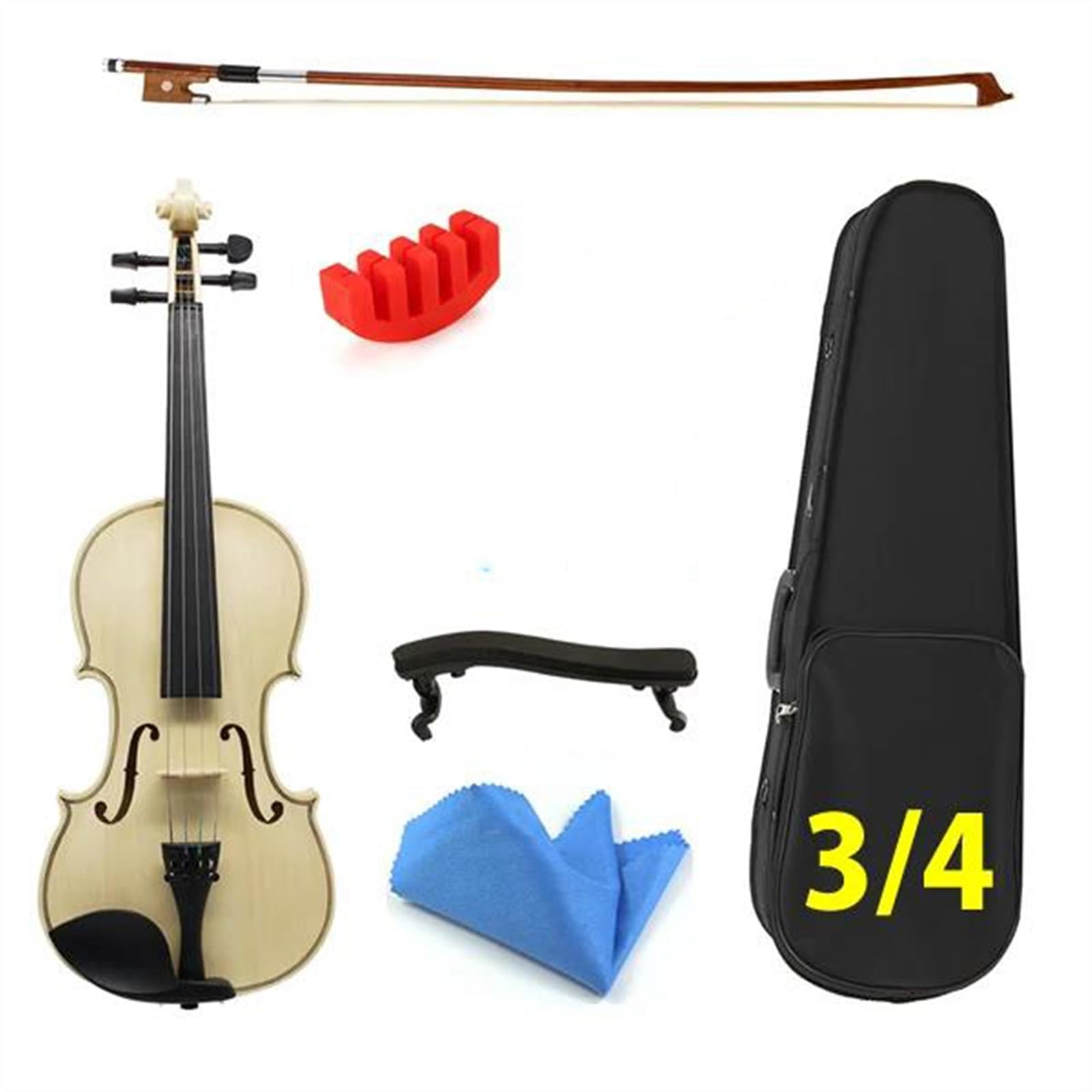 Violine Akustische Violine In Log-Farbe(Size 3/4)
