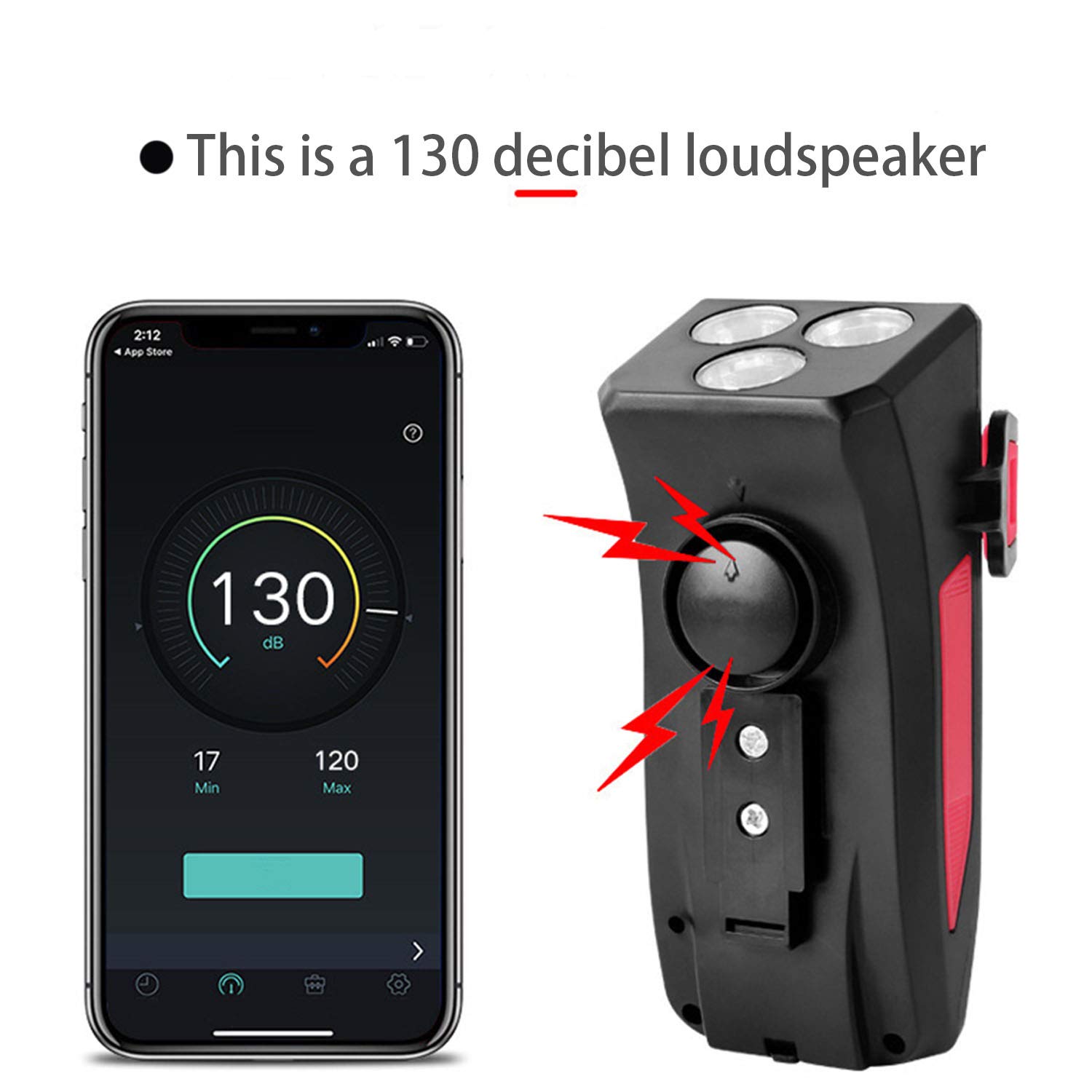 Luce Bici Multifunzione Con Supporto Smartphone, Powerbank E Altoparlante - Impermeabile, 4 Modalità Luce, Modello CW928 - Foto 10