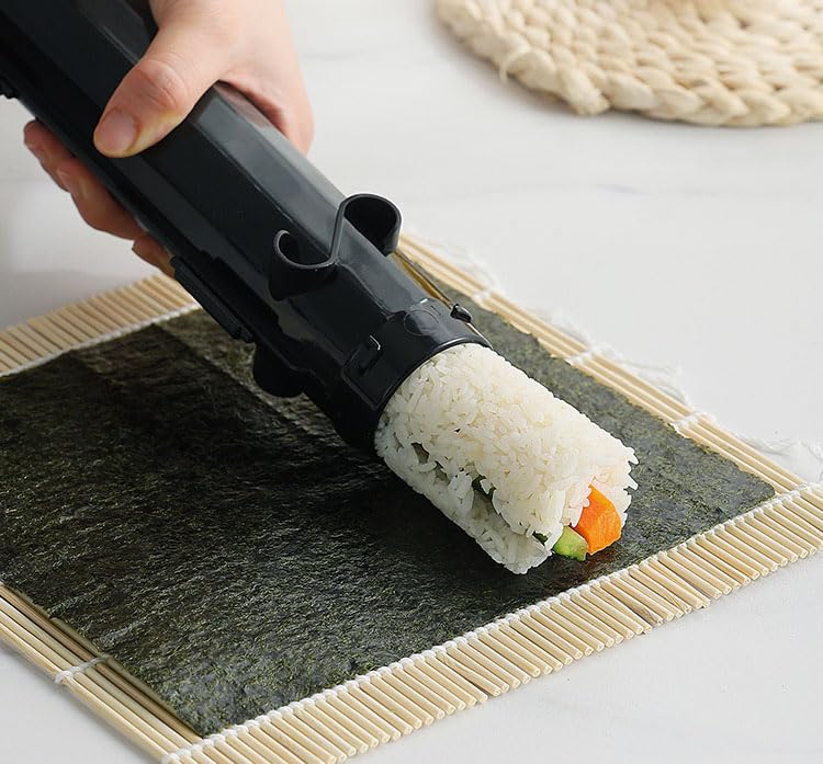 Lagnlnaoy Sushi Maker Mold Food Grade Plastic Sushi Roller Mold Cylindrical Diy Sushi Making Kit Machine for Easy Sushi Cooking Rolls