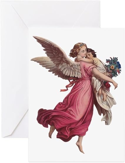 Cafepress Carte De Vœux Vintage Avec Inscription En Anglais Ange Victorien Carte De Vœux Carte D Anniversaire Vierge A L Interieur Brillant Amazon Fr Fournitures De Bureau