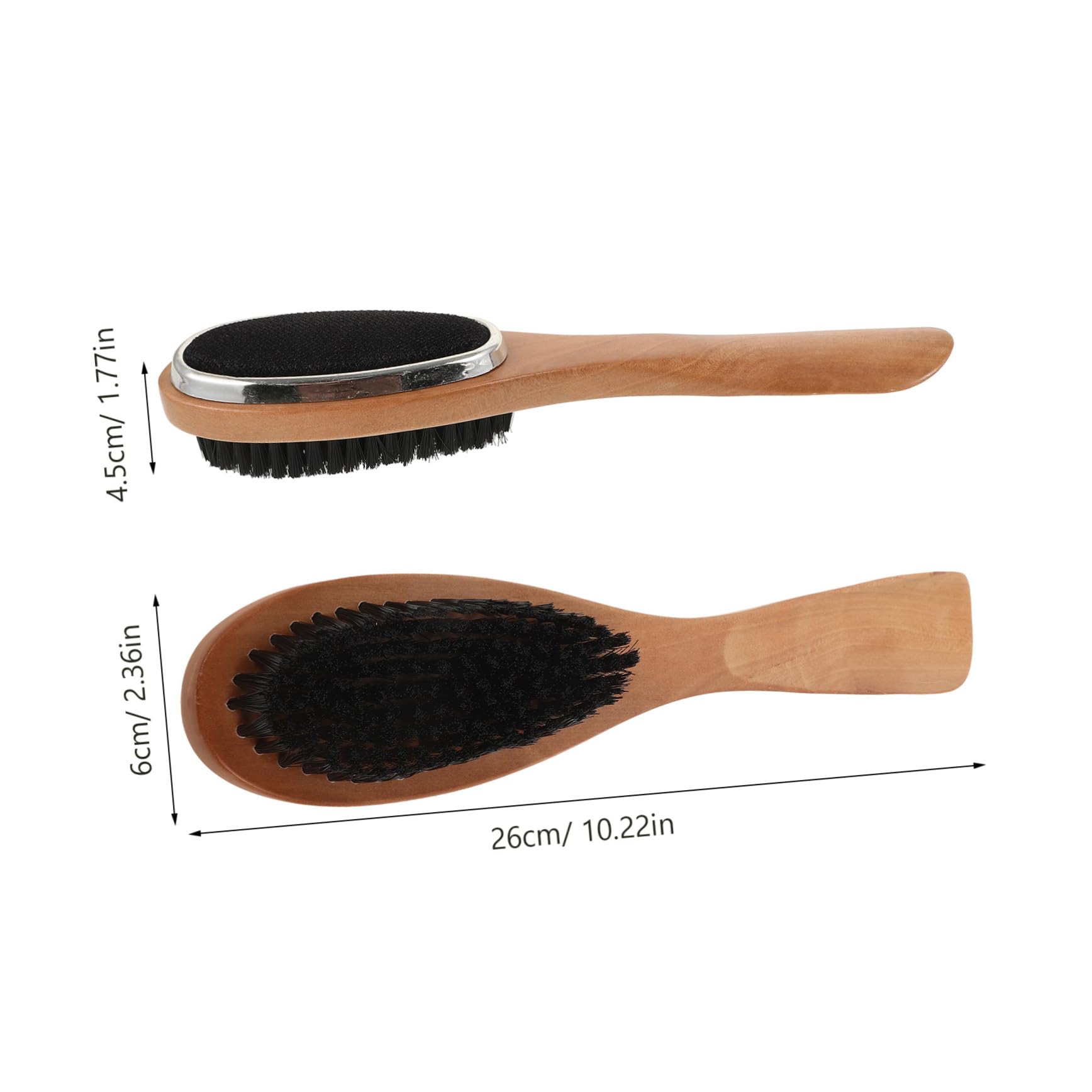 BESTYASH 5piezas Cepillo De Limpieza y Pulido De Zapatos De Madera Cerdas Herramienta Multifuncional De Cuidado De Calzado Color Natural para y Zapatos De Vestir