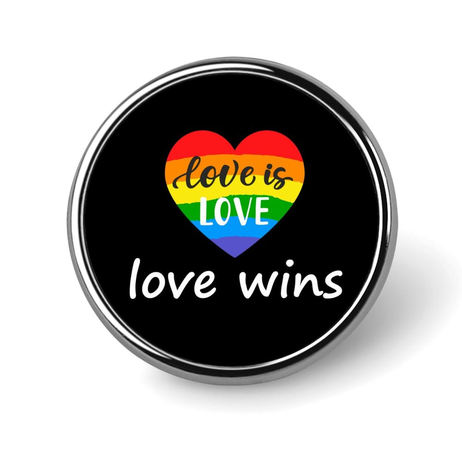 Rainbow Gay Pride LGBTQ Pins Round Buttons Brooches Enamel Lapel Pin Party Supplies Decor Badges for Hats Clothes Bags