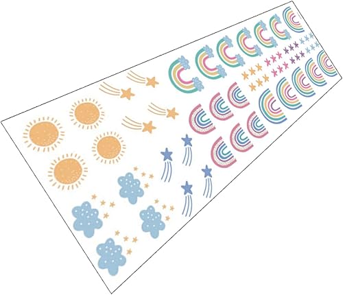 jojofuny 1 Sheet Wall Stickers for Bedroom Little Star Wall Mural Calcomanias para Pared De Cuarto Lucky Rainbow Wall Decal Bedroom Rainbow Wall disponible en Yaxa Venezuela