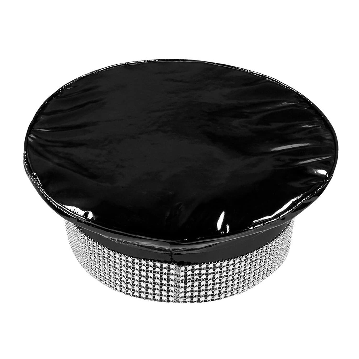 Boland 33020 - Black Rock Hat, Black/Silver with Elastic Band, Rock Star, Punk Lady, Hat, Costume, Carnival, Theme Party - Image 4