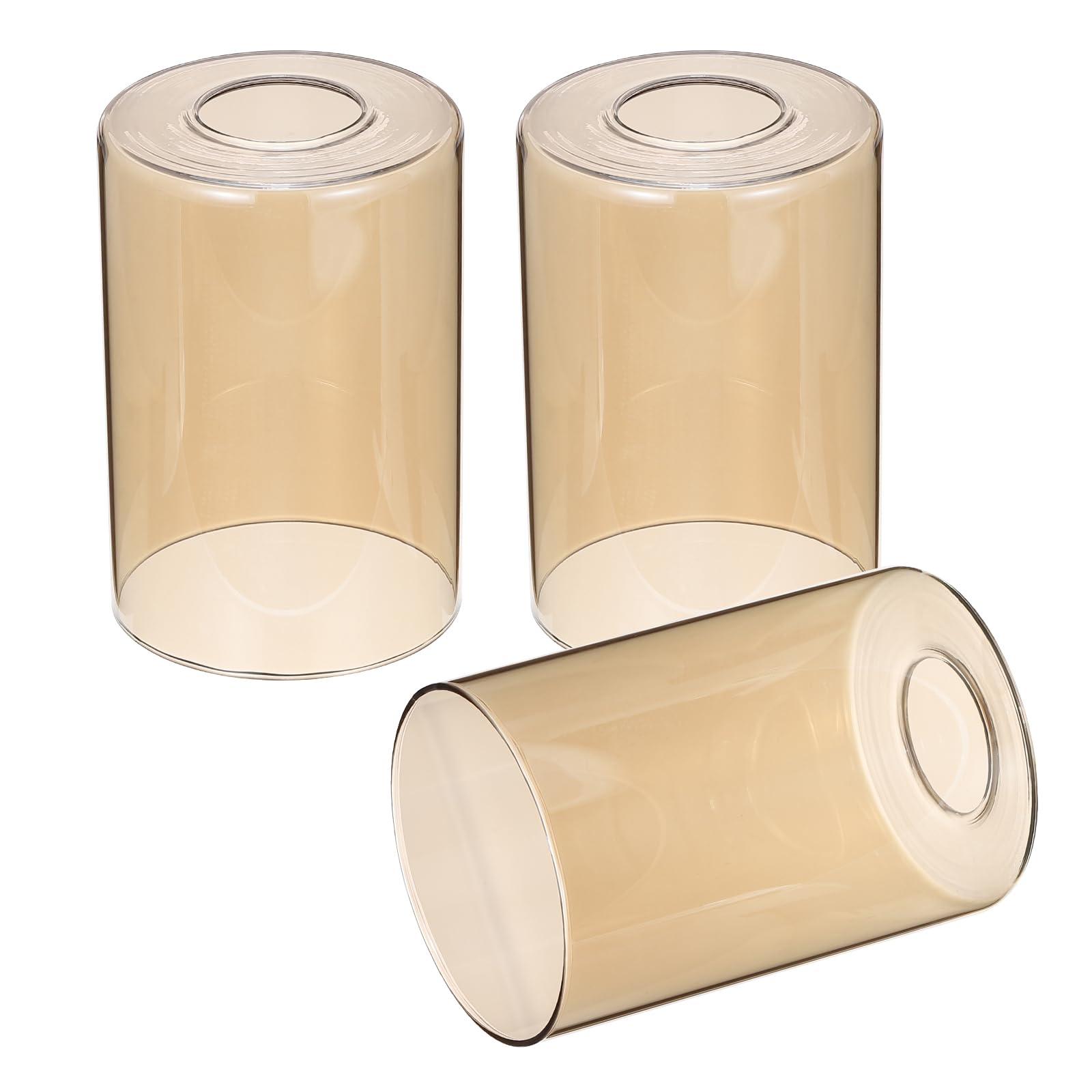 PATIKIL 6 x 4 Inch Clear Amber Glass Shades Replacement