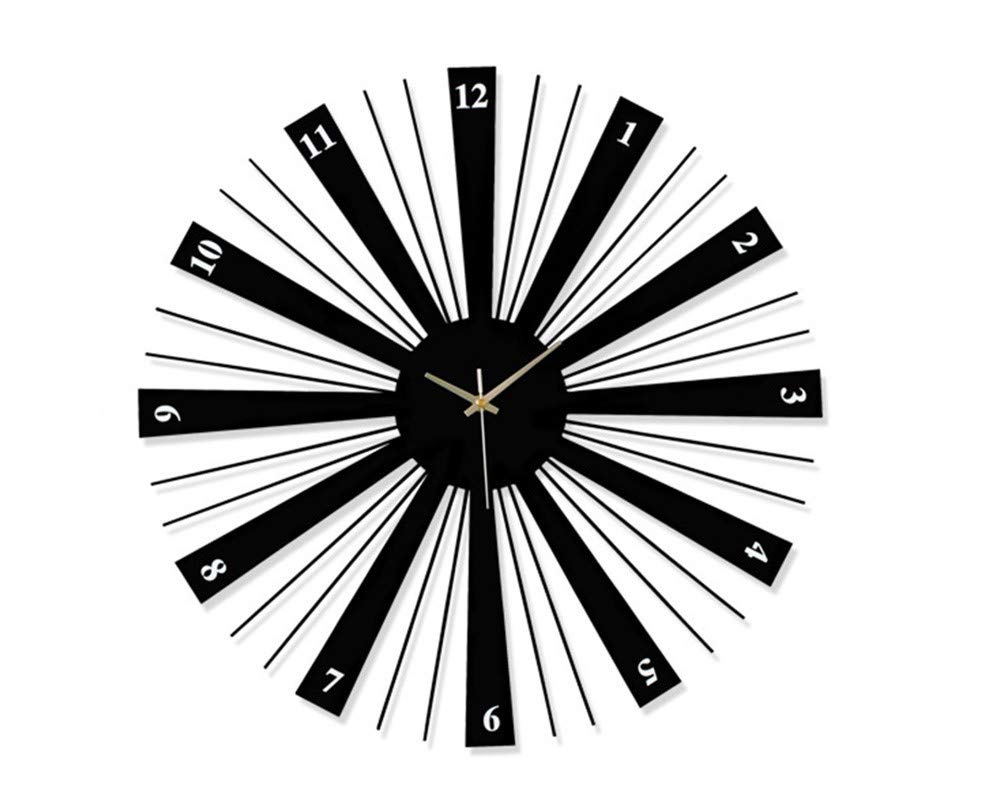 Horloge murale muet pour grand salon déco moderne sans tic-tac 54cm