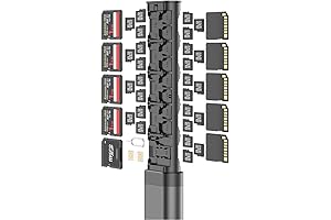 BUDI Pop-up Design 30 Slots Memory Card Case