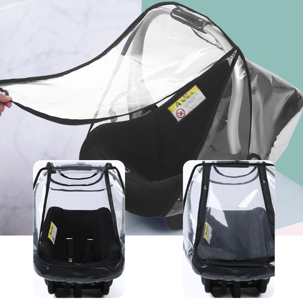 Burbuja Lluvia Universal Capazo, Protector de Lluvia para Silla de Coche de Bebé, Protector Lluvia Carro Bebe Universal, Protector de Lluvia Universal para Capazo