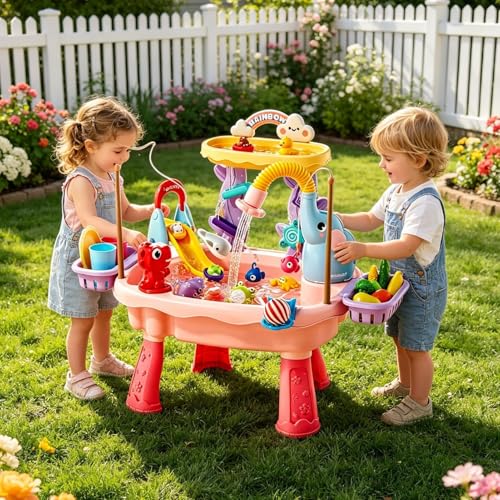 Table à eau pour jouet de pêche avec pompe électrique pour crèche