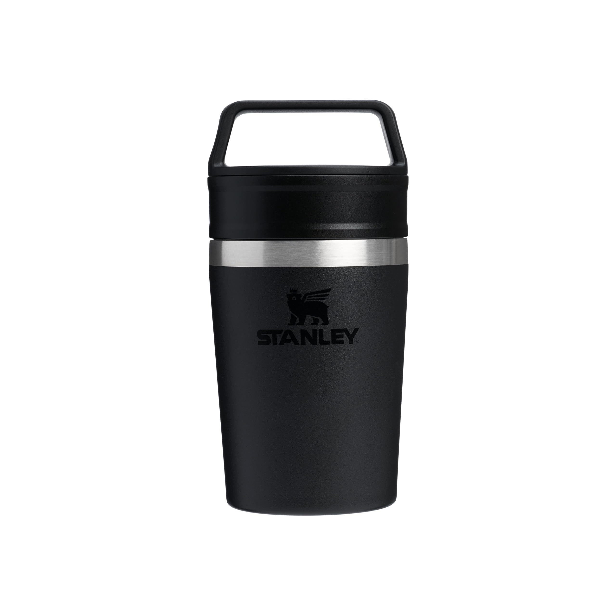 STANLEY 1913 Mug Isotherme Cafe To-​Go 0.23L - 3 Heures Chaud - 4 Heures Froid - Étanche et Compact - Thermos Café avec Poignée - Lavable au Lave-​Vaisselle - Black