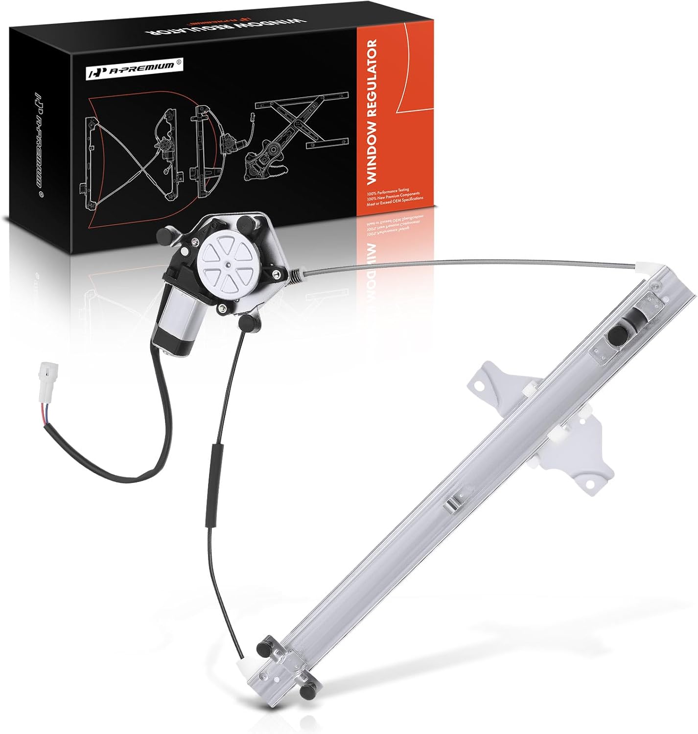 A-Premium Power Window Regulator with Motor Front Driver Side Compatible with Toyota RAV4 1998-2000 Front Left Driver Side