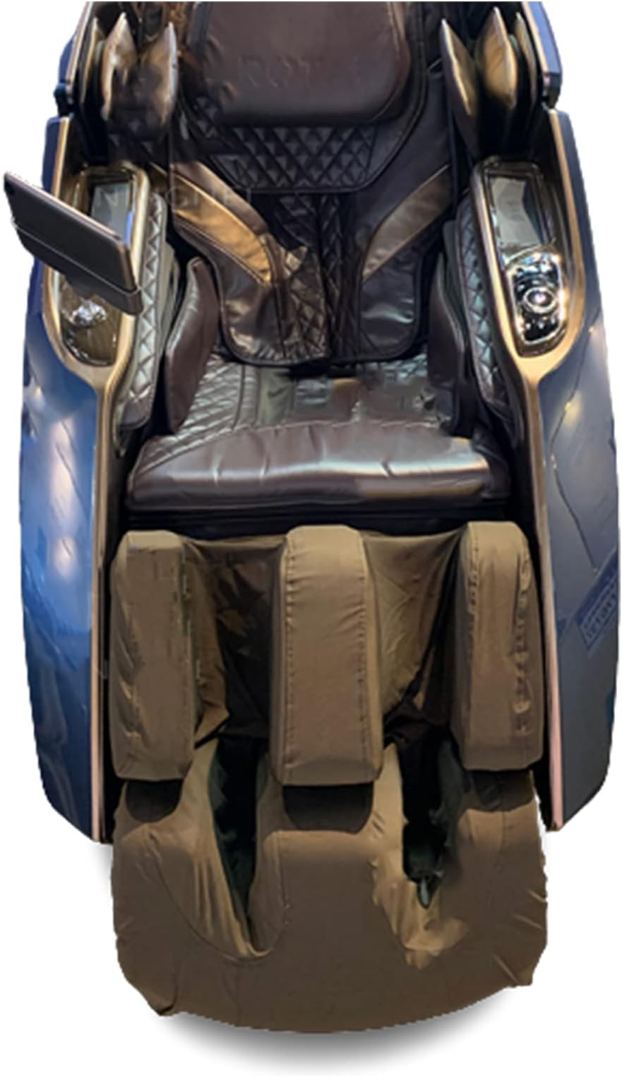 FBKPHSS Massage Chair Recliner Cover with Zero Gravity, Full Body Massage Chair Cover Skin-Friendly Washable Elastic Cloth Dust Cover Free Headrest Cover,Brown,B