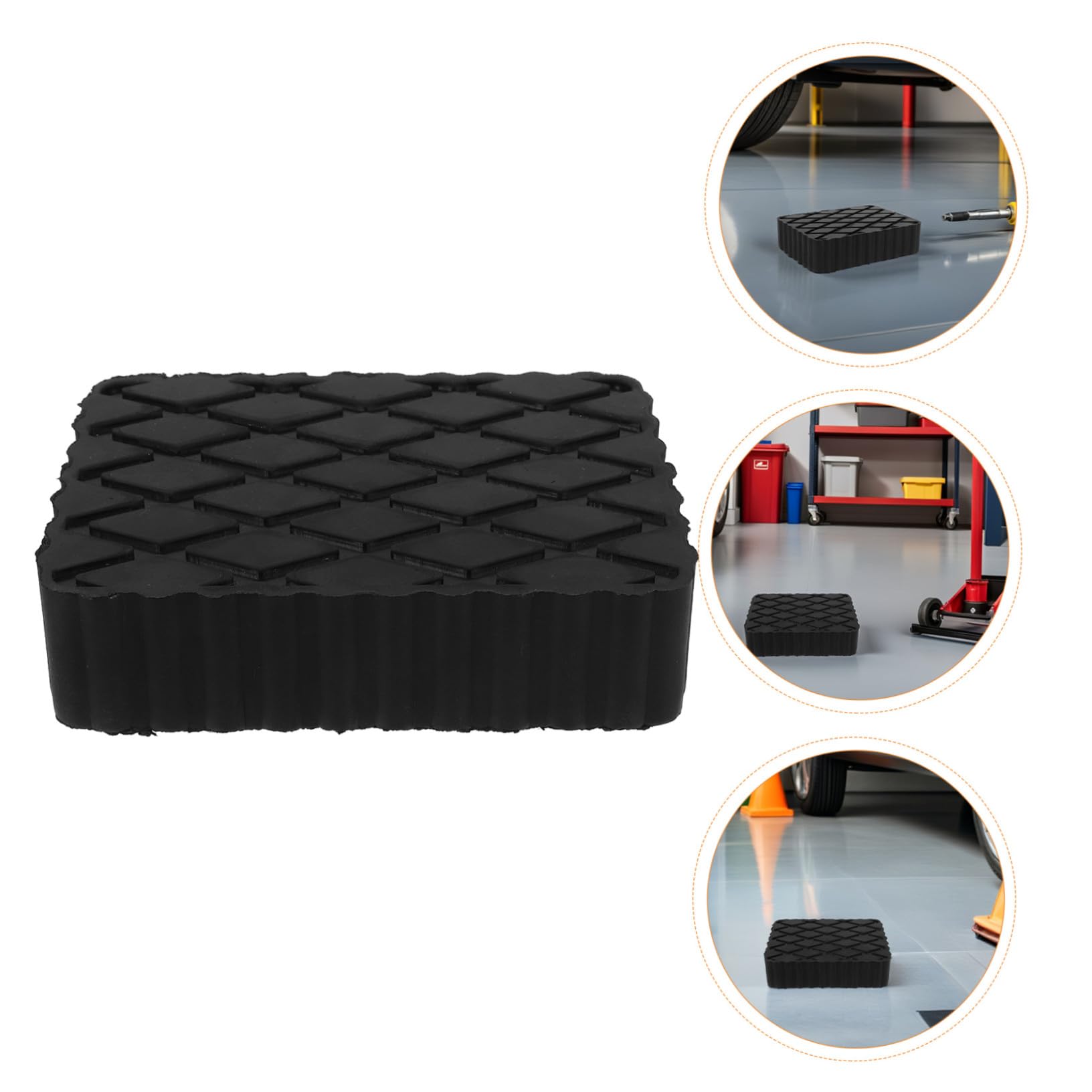 Ciieeo Unterlegscheibe Für Wagenheber Antivibrations-gummipads Gummipad Für Rangierwagenheber Stoßdämpfende Matte Gummi-wagenheberadapter Vibrationsdämpfende Unterlage Bodenschutz Werkzeu