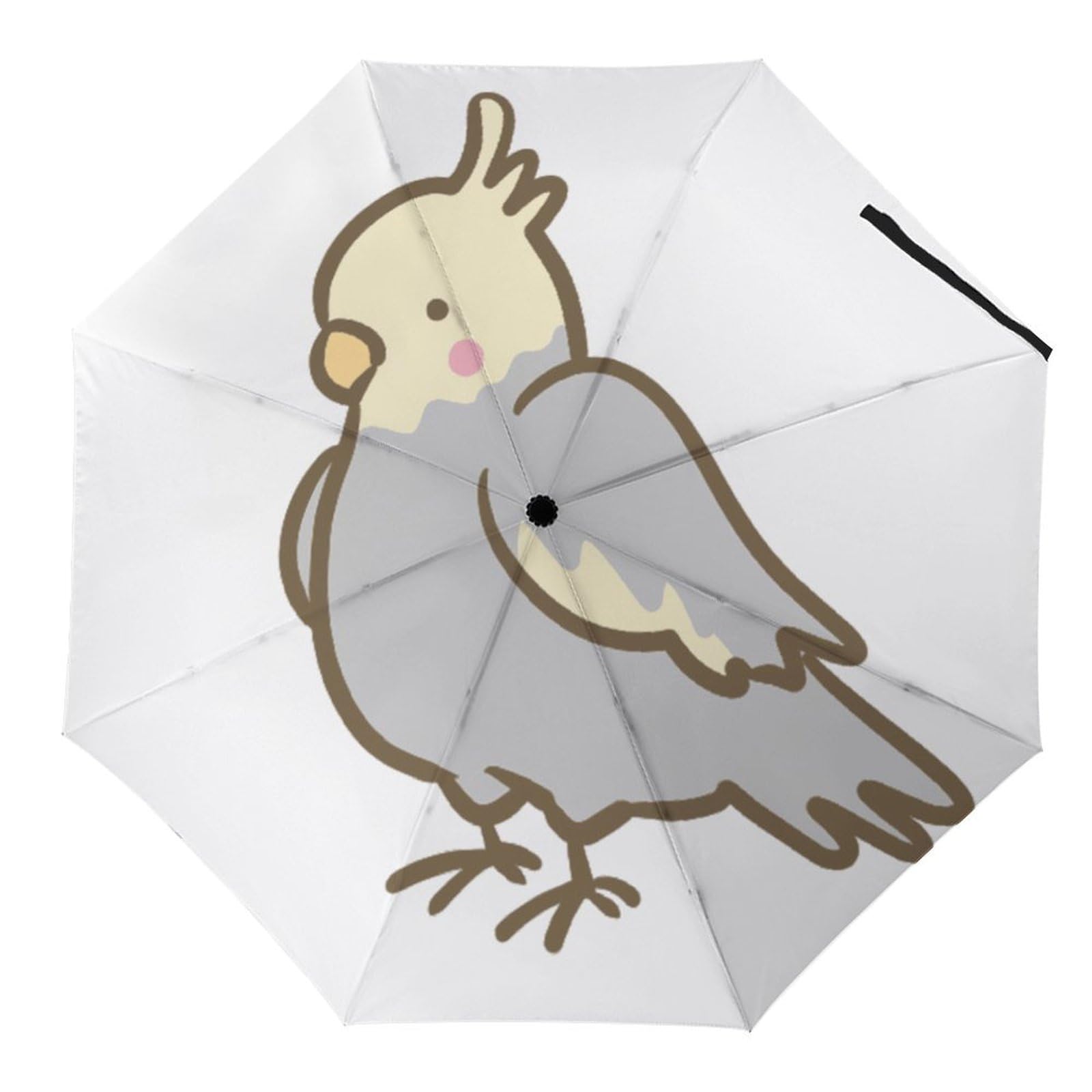 Paraguas para loros cacatúas compacto contra el viento que se rompe 8