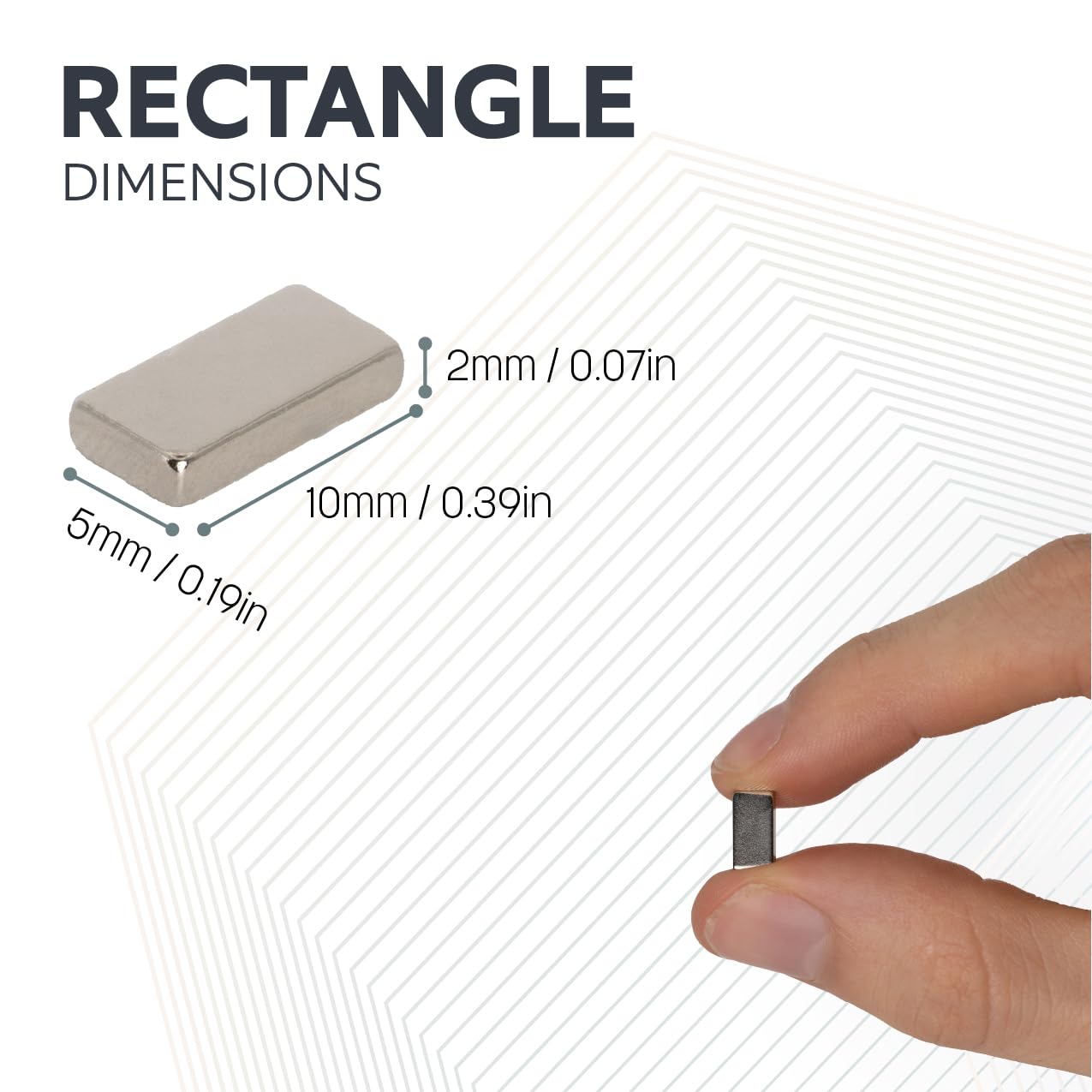 N42 Magnesy neodymowe do sztuki, rękodzieła, modelarstwa, majsterkowania, hobby, biura i domu, 10 mm x 5 mm x 2 mm grubości, 1,1 kg, 10 sztuk