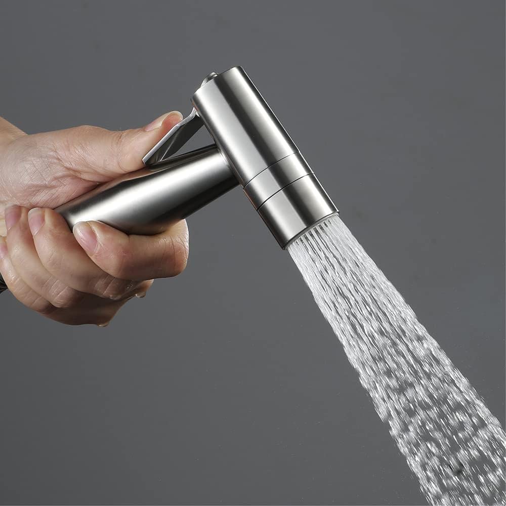 Toilet Handheld Bidet Sprayer with 1 5m Stainless Steel Hose Stainless Steel Hygiene Toilet Hand Shower Kit — view 4