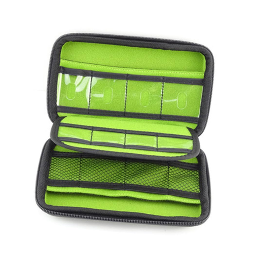 Mobestech 3piezas Organizador De Accesorios Electrónicos y Portátil Divisores Ajustables para Viaje Bolsa De Almacenamiento Roja