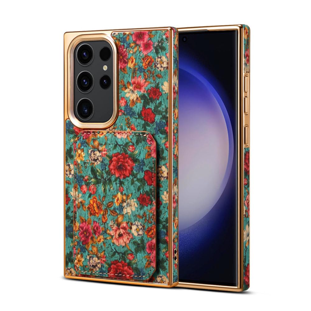 Coque Samsung S24 Plus fleur bleue pour visionner vos vidéos partout