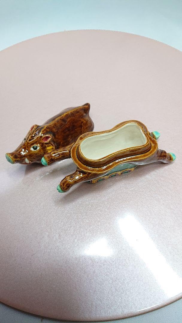 干支 亥 香合☆瑞山 造☆共箱☆かわいい猪のお香