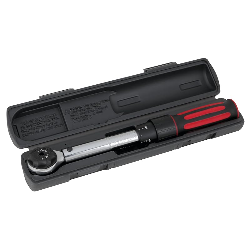 Chave de Torque Performance Tool M197 com Encaixe de 9,5 mm (3/8 pol.), Escala Dupla e Clique Audível, 4,1–28,2 N·m, 1 peça