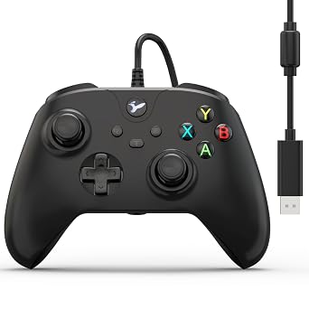 Wired Controller for Xbox One, Wired Xbox one USB Gamepad Controller Compatible with Xbox One/S/X/PC Windows 10/11 with 3.5mm Headset Audio JackBlack