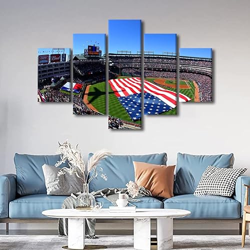 Miniatura 283 de Decoración de pared, lienzo para estadio deportivo de Estados Unidos, arte de pared moderno Fenway Park en Boston, arte de pared para oficina, sala