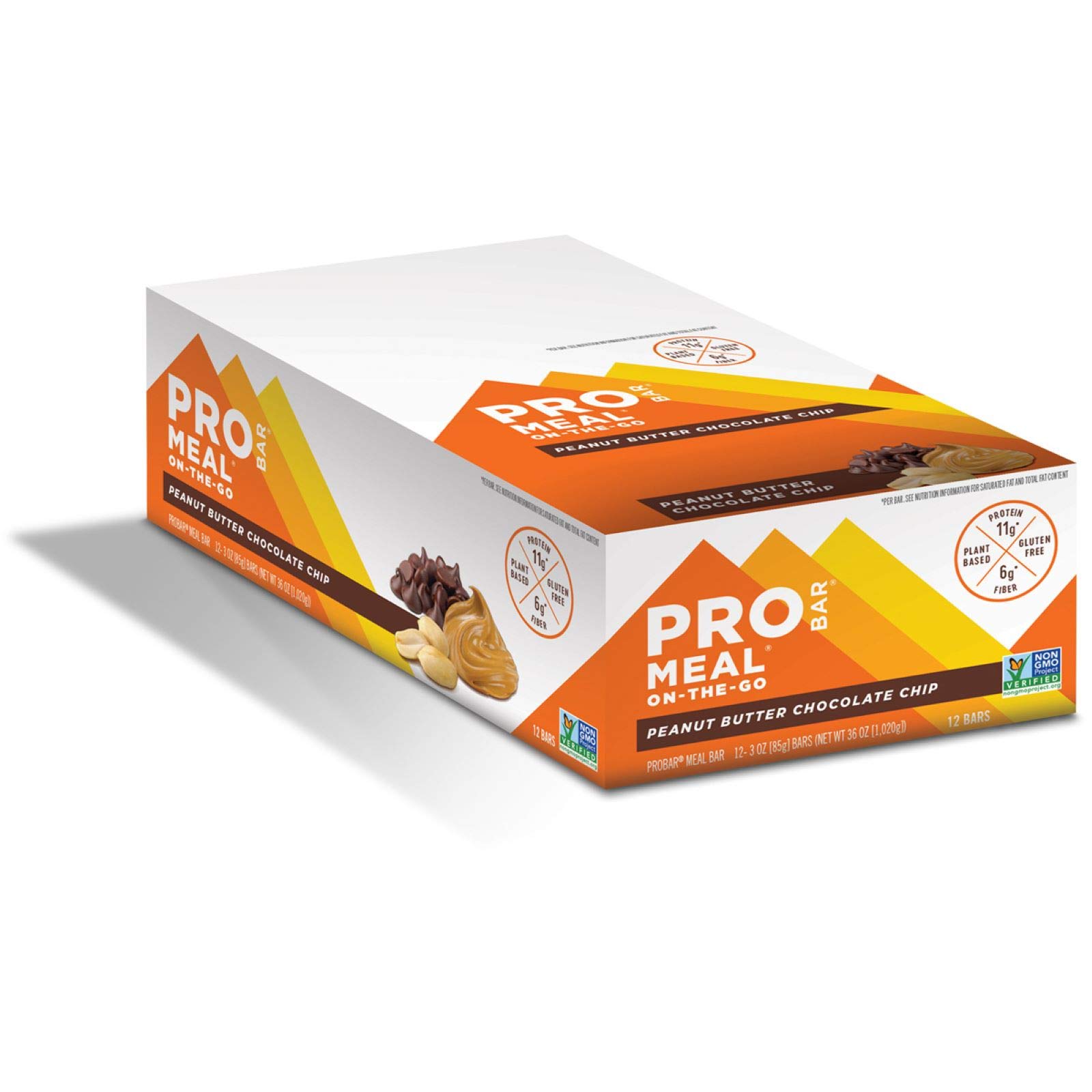 Amazon.com: PROBAR - Meal Bar, Peanut Butter Chocolate Chip, Non-GMO,  Gluten-Free, Healthy, Plant-Based Whole Food Ingredients, Natural Energy,  12 Count (Pack of 1) : Grocery & Gourmet Food