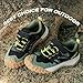 UOVO Boys Hiking Shoes Waterproof Running Fashion Sneakers Breathable Lightweight Non-Slip Outdoors Trekking Sports Army Green,Little Kid 2