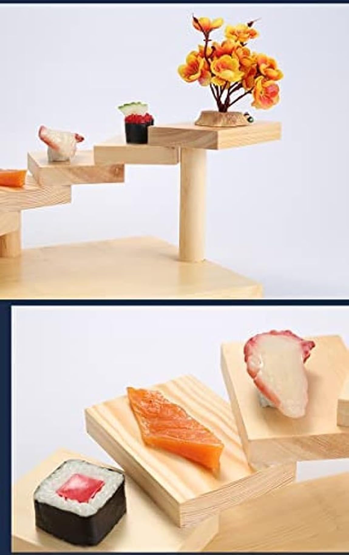 立体盛込 階段 5段 対面型　　　　　　鮨盛　台　　材質　檜 立体盛込 階段 5段 対面型 鮨盛 台 材質 檜