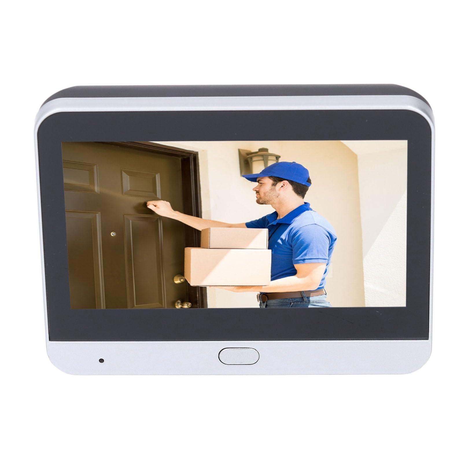 Topiky Visor de Puerta de Vídeo con Pantalla de 4,3 Pulgadas, Cámara de Mirilla para Puerta de Apartamento, Timbre con Visor de Mirilla Digital, Cámara de Timbre de Vídeo de 2MP 1080p