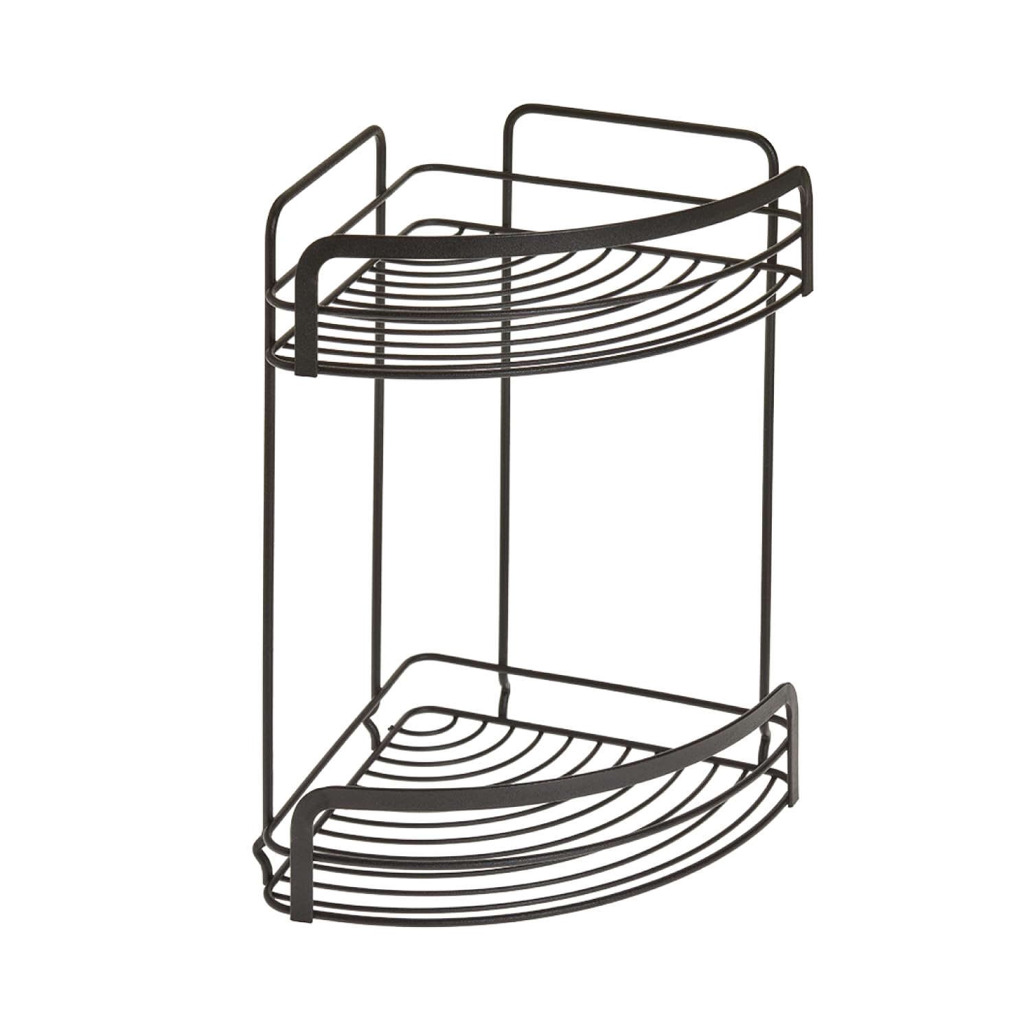 Metaltex 2-Tier Corner Shelf - Black