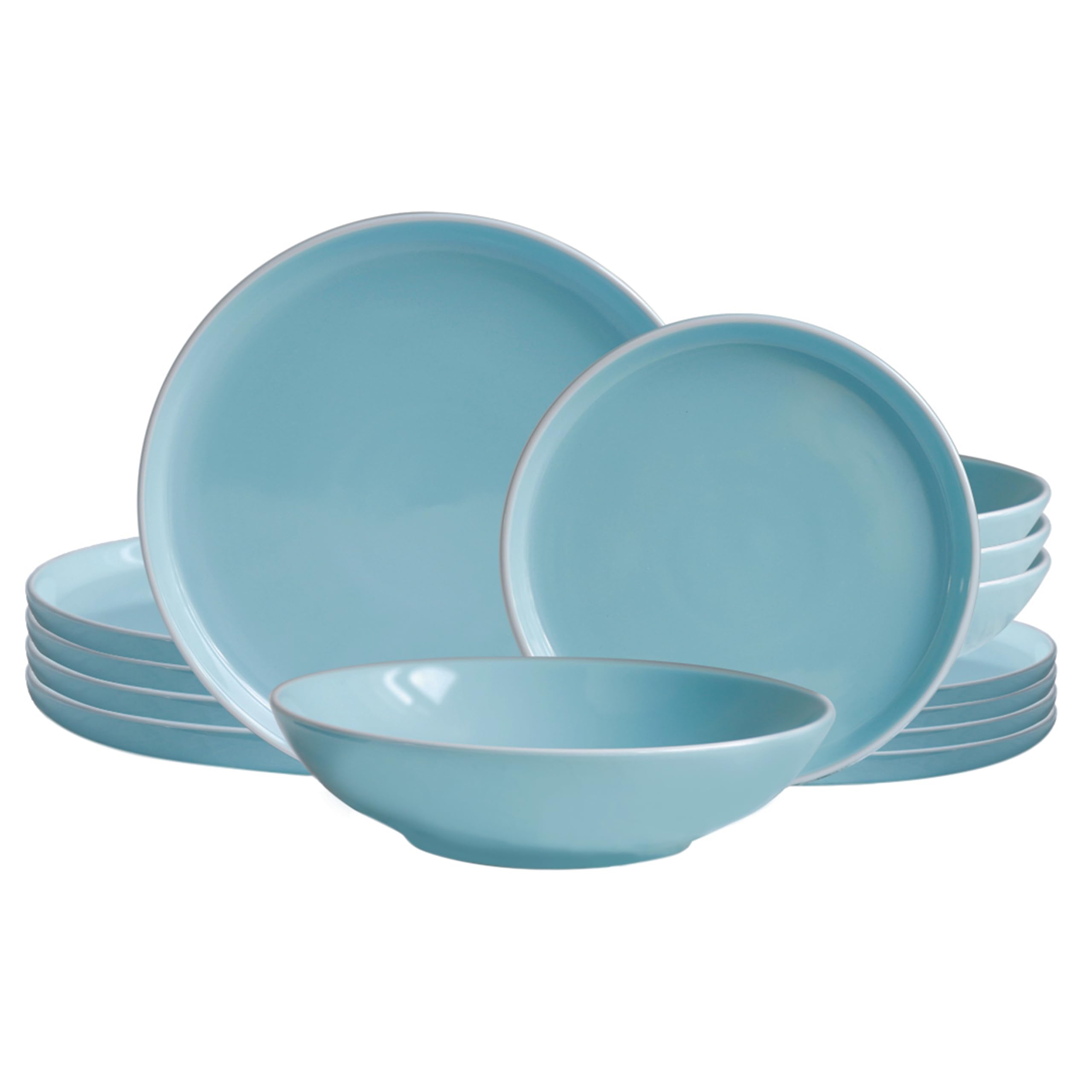 ECHTWERK Blanka 12-delig vintage eetservies voor 4