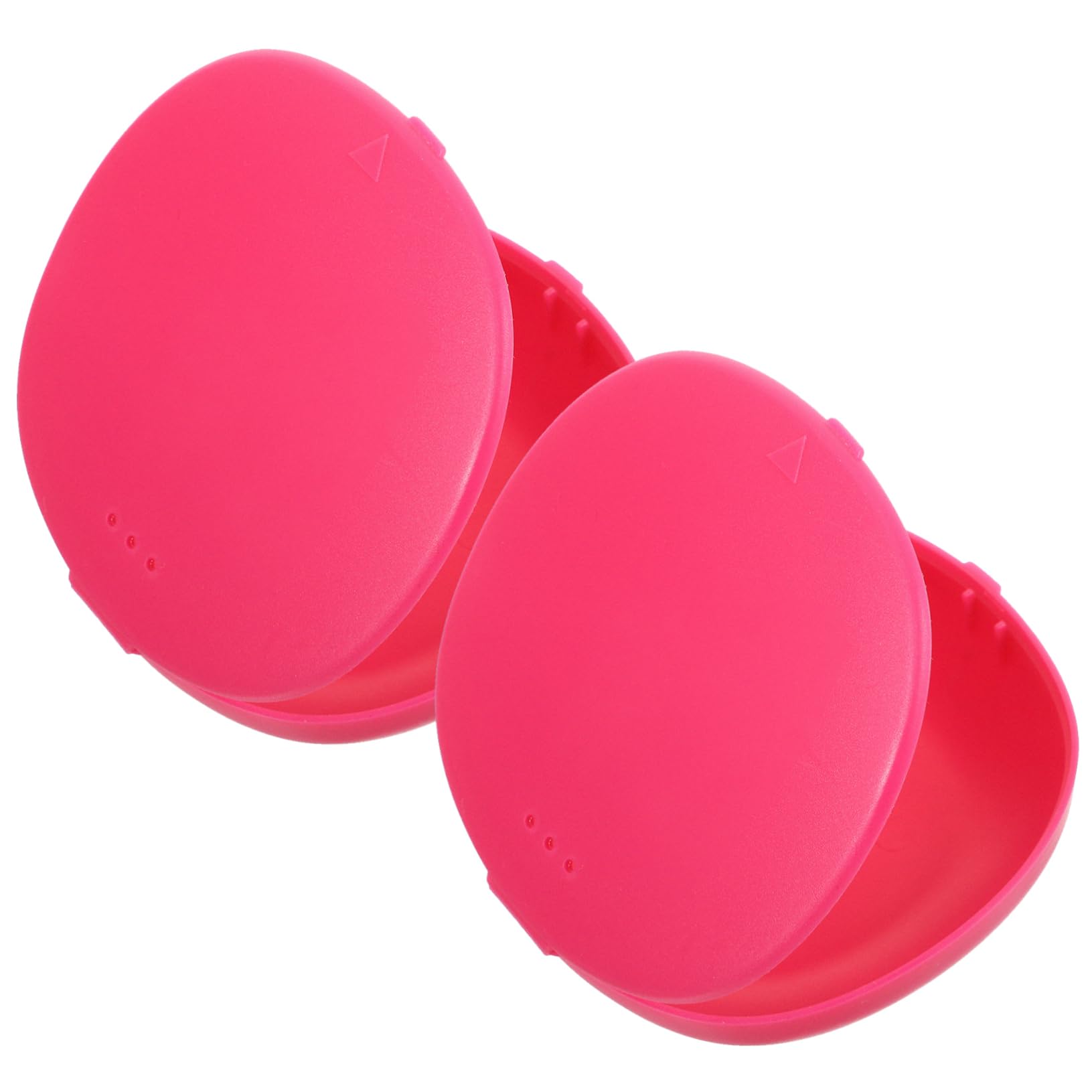 Healeved 2pcs Box Storage Box Portable Pacifier Holders Pacifier Case Cups Diva Cleaner Suitcase Holder Items Reusable Pink re-usable