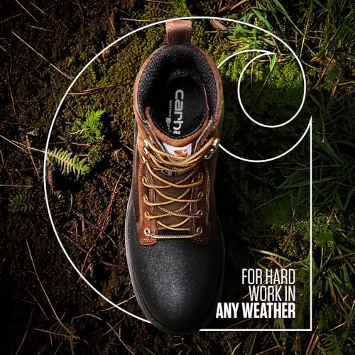 Carhartt Ironwood Waterproof Insulated Safety Toe Work Boots for Men - 8-inch Reinforced Leather and Carstrong Fabric, with Slip-Resistant Outsoles2