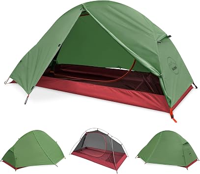 KAZOO Waterproof Backpacking Tent Ultralight 1/2 Person Lightweight Camping Tents 1/2 People Hiking Tents Aluminum Frame Double Layer | Waterproof