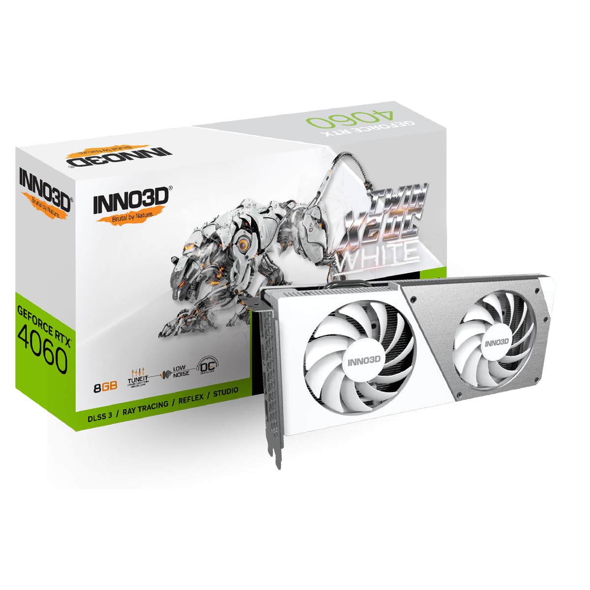 INNO3D GeForce RTX 4060 Twin X2 OC White, 8192 MB GDDR6