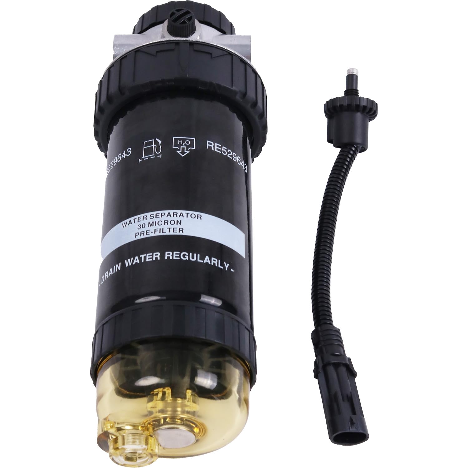 Amazon.com: WQSING Fuel Filter Water Separator RE529641 RE541922  