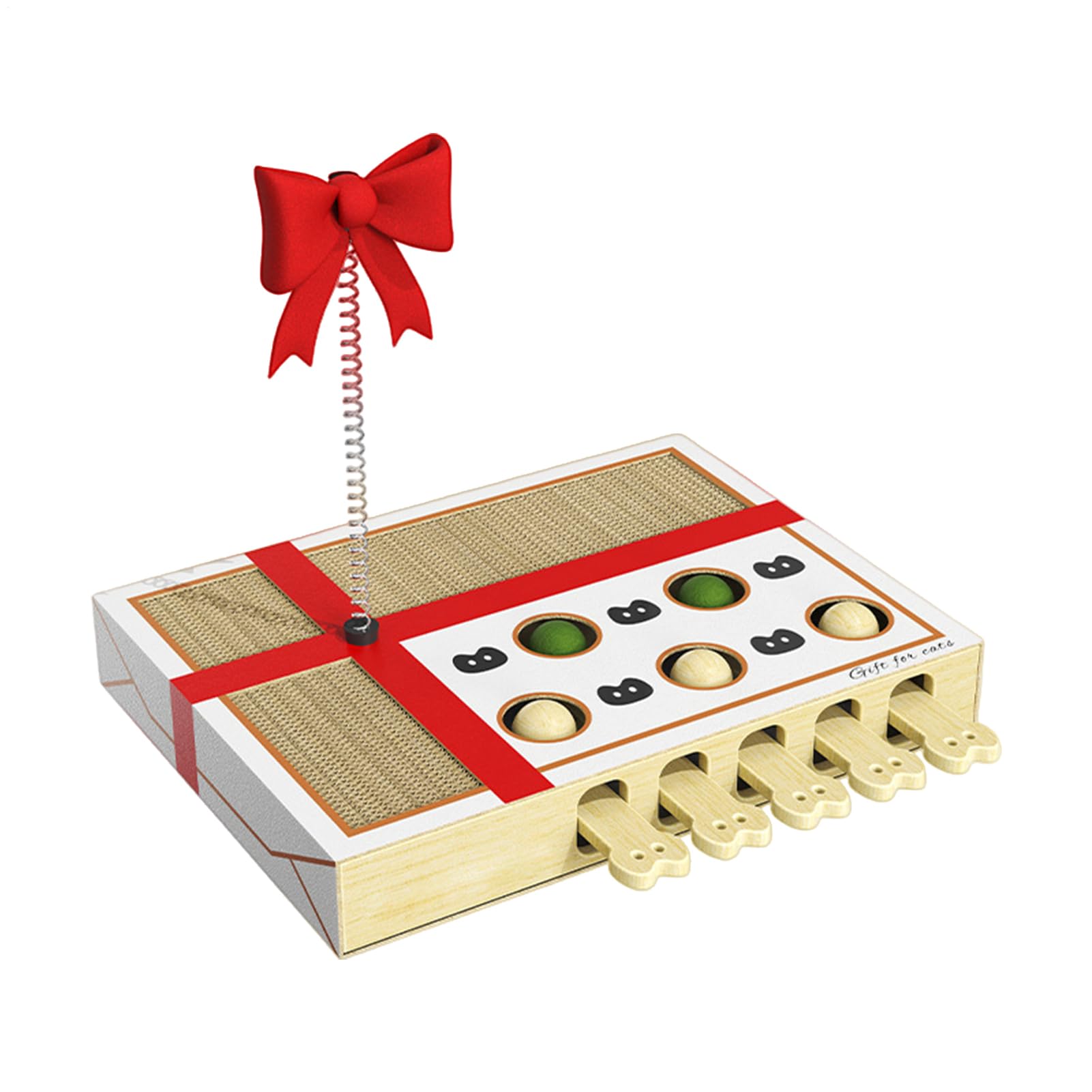 Juguetes Interactivos De Gatos Bolas Saltarinas Interactivas De | Juego Rascador Para Felinos Para Mascotas Hogar Interior Diario Al Aire Libre Navidad Y Cumpleaños