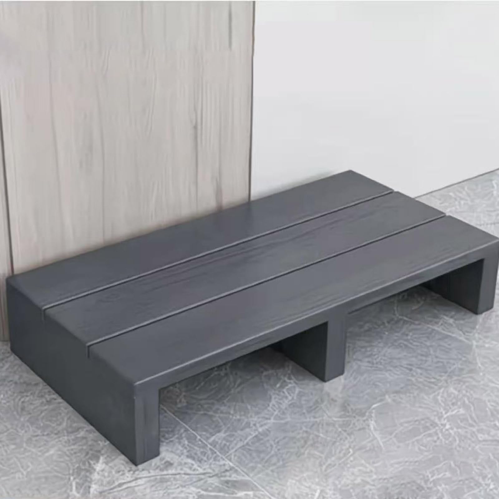 Witriolik Natural Wood Instant Height,11/15cm height,Entryway wooden Step Stool,Lightweight,Ideal for Elderly,for Loft Beds, Solid Wood, Mobility Aid,without assembly,Footrest【60 * 30 * 15cm】