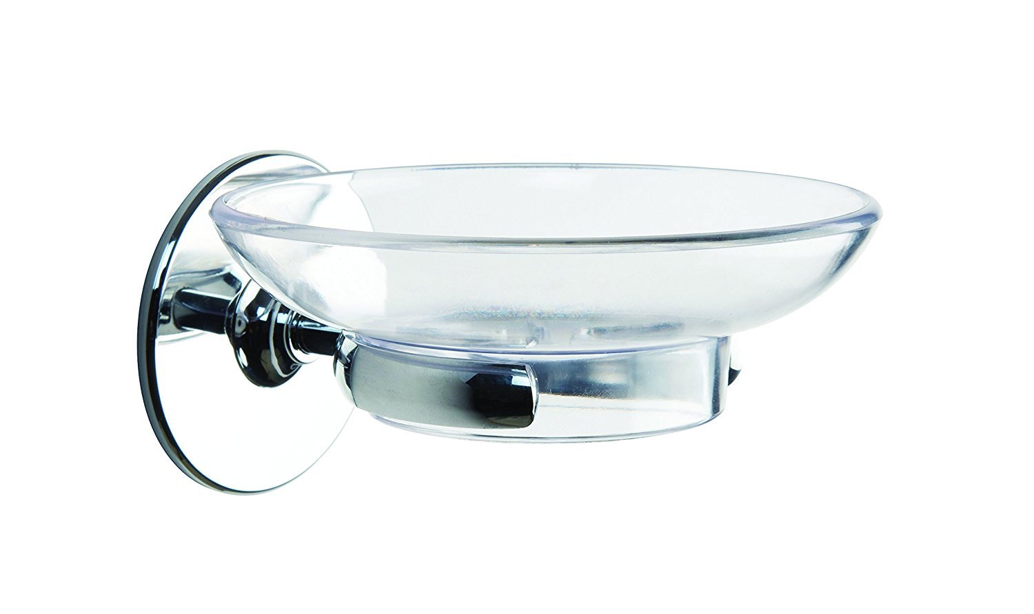 Croydex Chrome Duo Fix Glue Or Screw Fix Slim Design Soap Dish