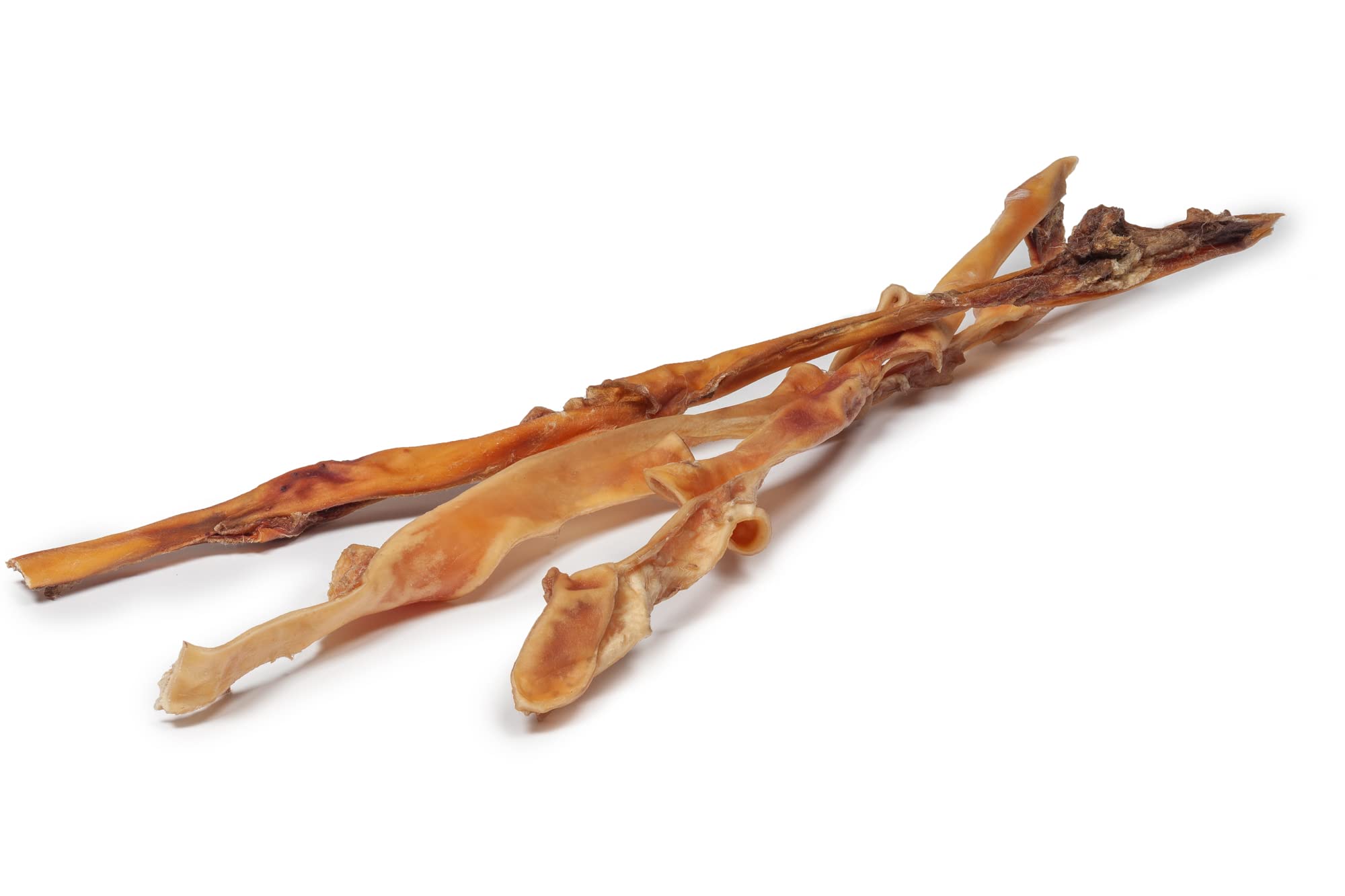 DIBO Rinderkopfhautstange, ca. 80cm, 5 Stück, Rinderkopfhaut - Naturkau-Snack oder Leckerli als Stange, Qualitätskauartikel ohne Chemie