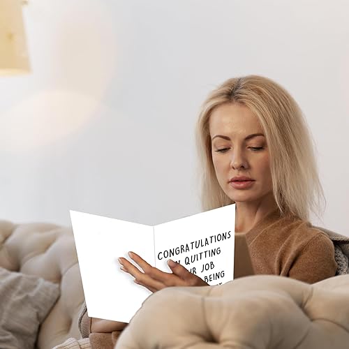 Miniatura 4 de OJsensai Divertida tarjeta de despedida para él y ella, regalos divertidos para compañeros de trabajo, tarjeta de despedida traviesa para él y ella,