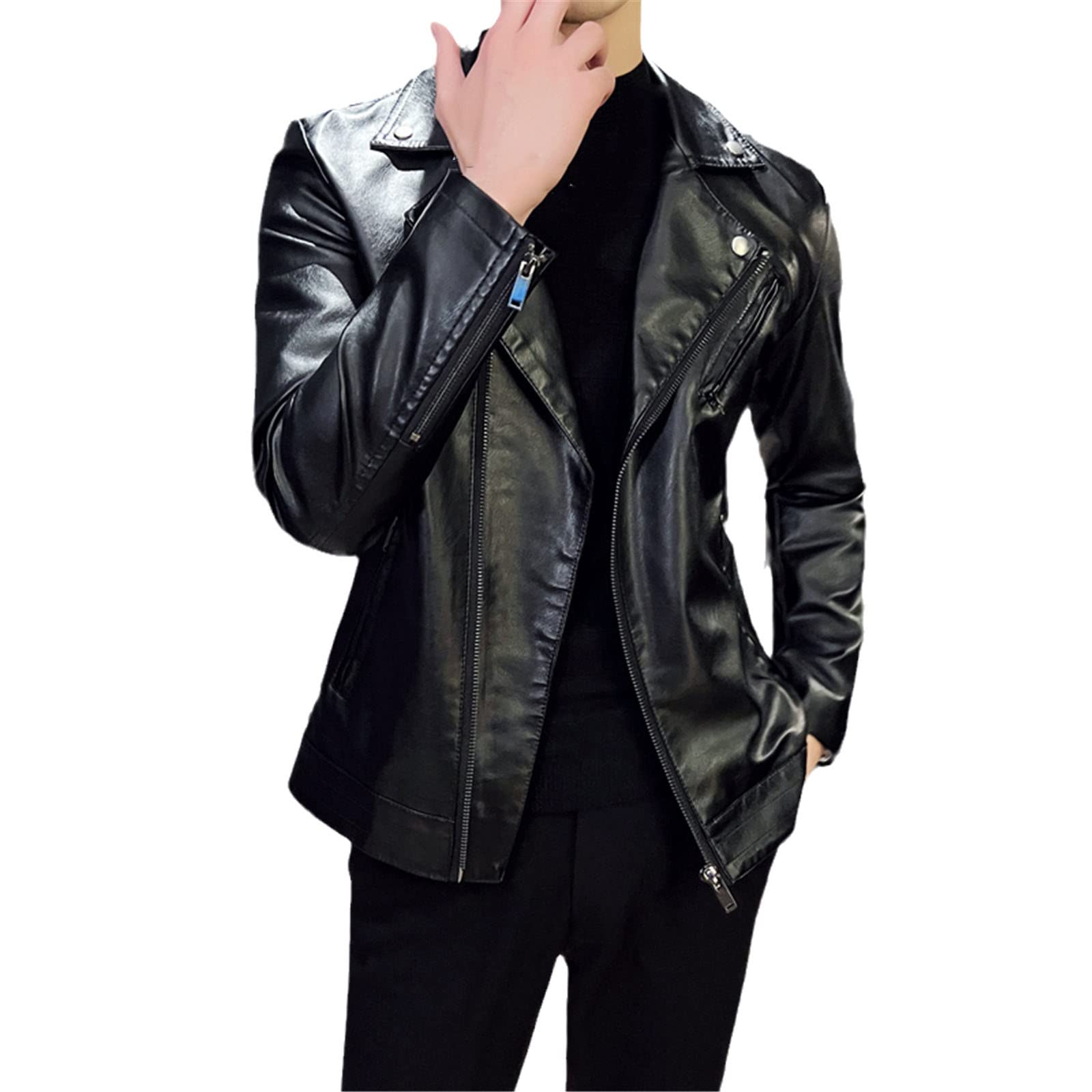 ジャケット・アウター cootie 3rd Type Leather Jacket Vogrtcc Men's Leather Jacket Plus Size Casual PU Mens