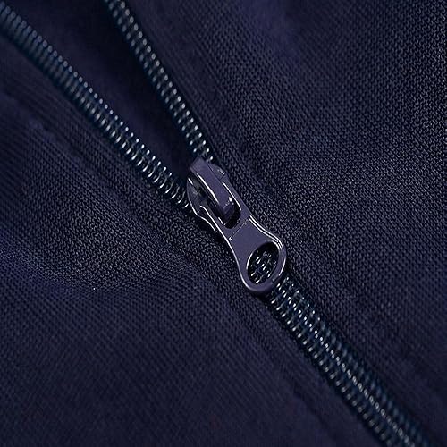 Miniatura 3 de Sudadera con capucha y cremallera para hombre, sin mangas, de algodón, con corte de vellón, bolsillos, cordón ajustable, camisetas deportivas sólidas