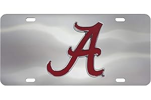 FANMATS NCAA Unisex-Adult Die Cast License Plate for Alabama State