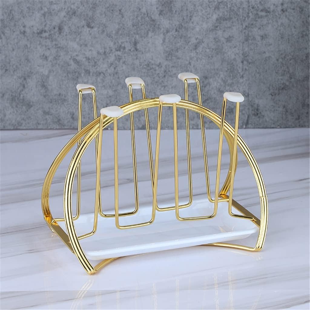 Cup Holder Glass Water Cup Rack Spin Automatically Drainboard Drying Drainer Mug Holder Stand Home Kitchen Storage Organizer (Color : Gold, Size : 24 * 18.5 * 14.5cm) (Gold 24 * 18.5 * 14.5cm)