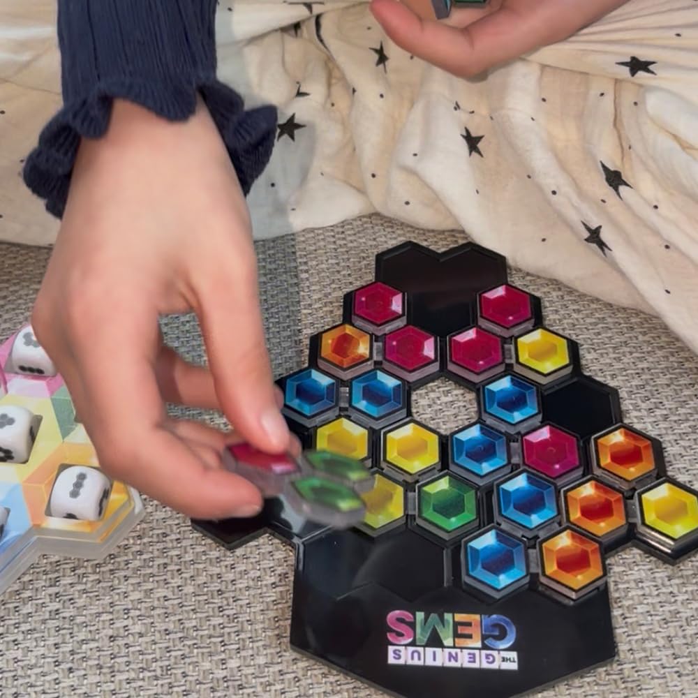 The Happy Puzzle Company The Genius Gems Game - 10.794 Puzzles - Eine große Herausforderung für Freunde und Familie Brettspielabend - Logik-Puzzle-Smart-Spiele MINT-Pädagogische Lernressourcen ab 8
